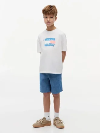 Tricou pentru copii Tommy cu logo graffiti