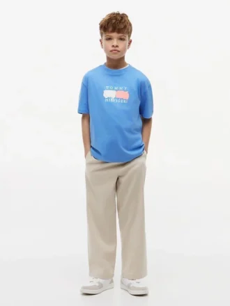 Tricou pentru copii Tommy cu logo graffiti