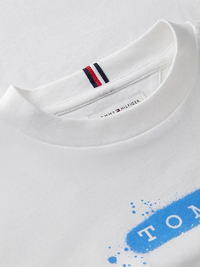 Tricou pentru copii Tommy cu logo graffiti Tricou pentru copii Tommy cu logo graffiti