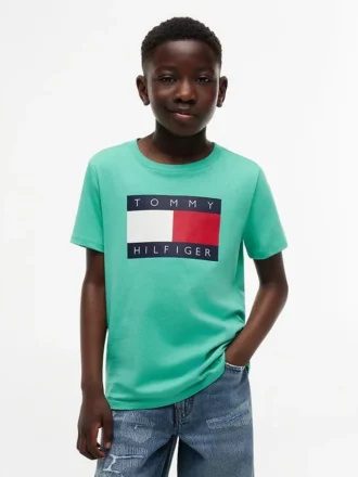 Tricou pentru copii Tommy cu logo steag