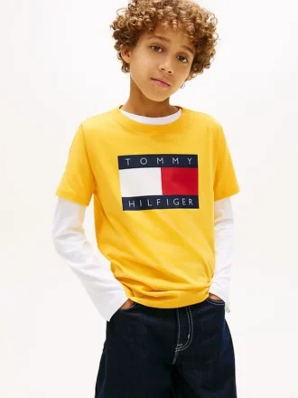 Tricou pentru copii Tommy cu logo steag