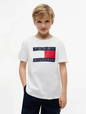 Tricou pentru copii Tommy cu logo steag