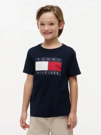 Tricou pentru copii Tommy cu logo steag