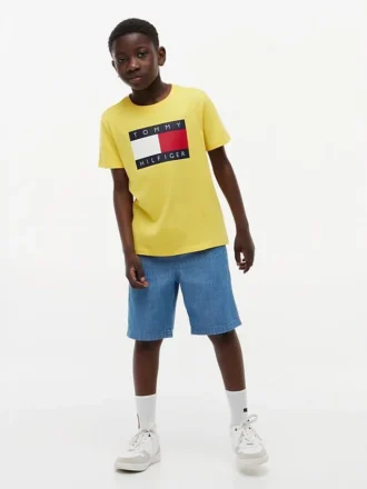 Tricou pentru copii Tommy cu logo steag
