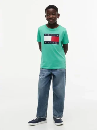 Tricou pentru copii Tommy cu logo steag