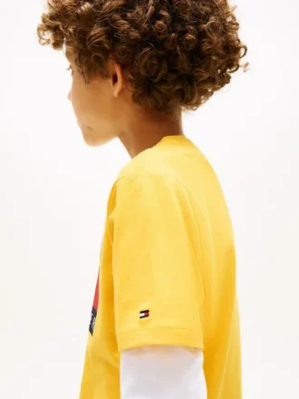 Tricou pentru copii Tommy cu logo steag