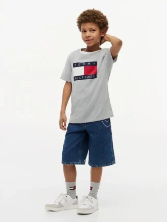 Tricou pentru copii Tommy cu logo steag