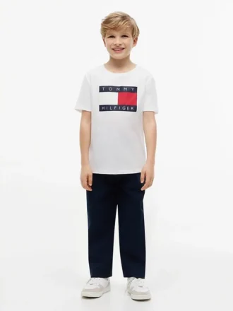 Tricou pentru copii Tommy cu logo steag