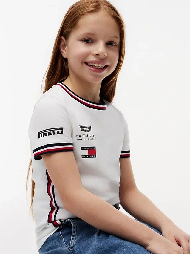 Tricou pentru copii Tommy x Cadillac F1® Team Replica Tricou pentru copii Tommy x Cadillac F1® Team Replica