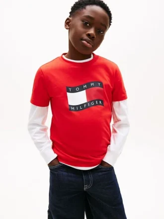 Tricou pentru copii Wavy Flag