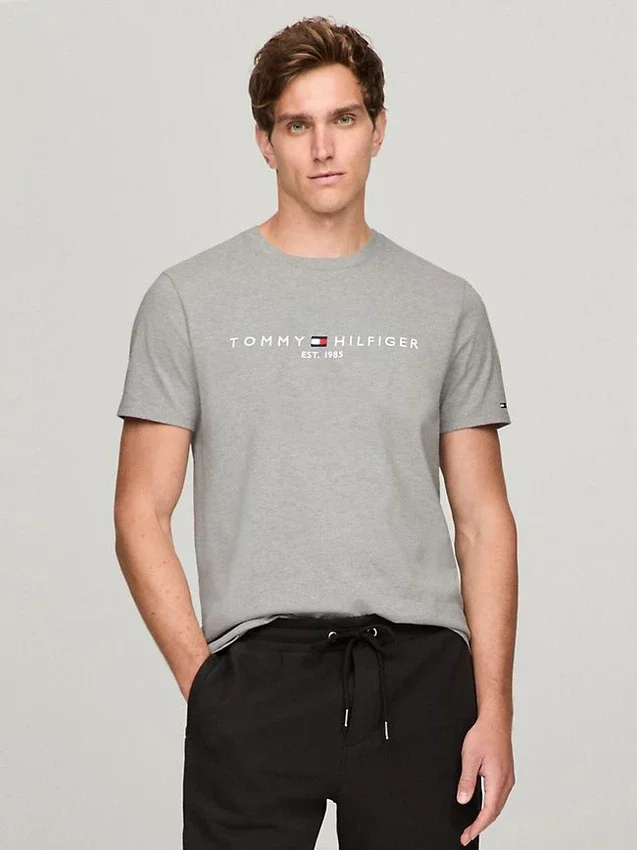 Tricou slim fit cu logo Tommy brodat Tricou slim fit cu logo Tommy brodat