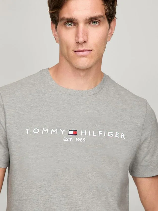 Tricou slim fit cu logo Tommy brodat Tricou slim fit cu logo Tommy brodat