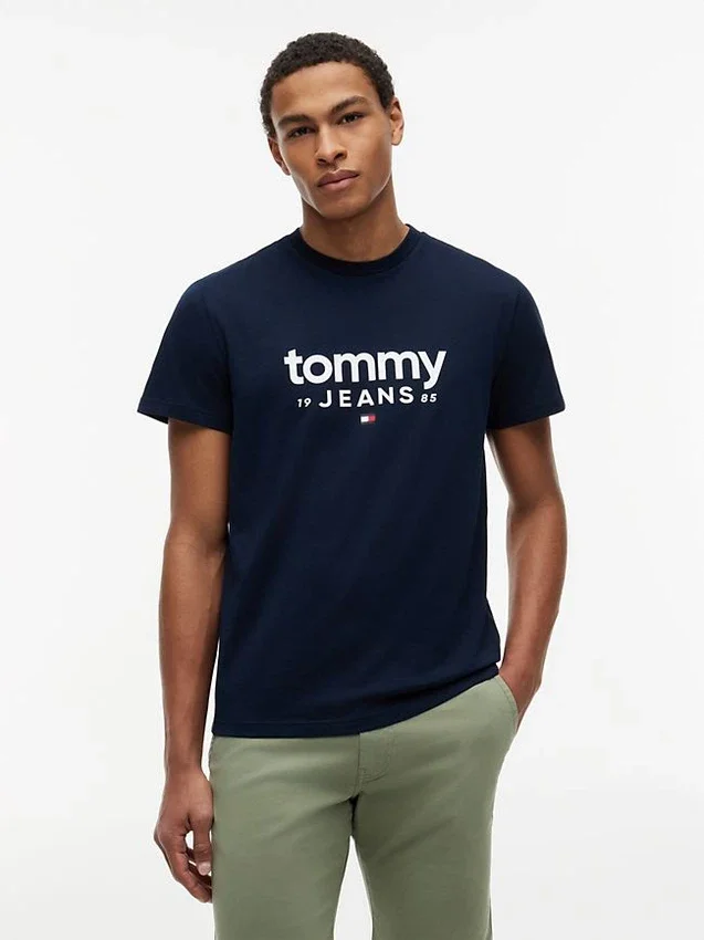 Tricou slim fit cu logo Tommy Jeans Tricou slim fit cu logo Tommy Jeans