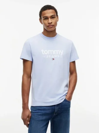 Tricou slim fit cu logo Tommy Jeans