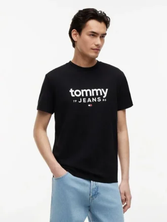 Tricou slim fit cu logo Tommy Jeans