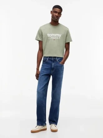Tricou slim fit cu logo Tommy Jeans