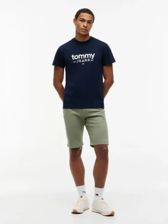 Tricou slim fit cu logo Tommy Jeans