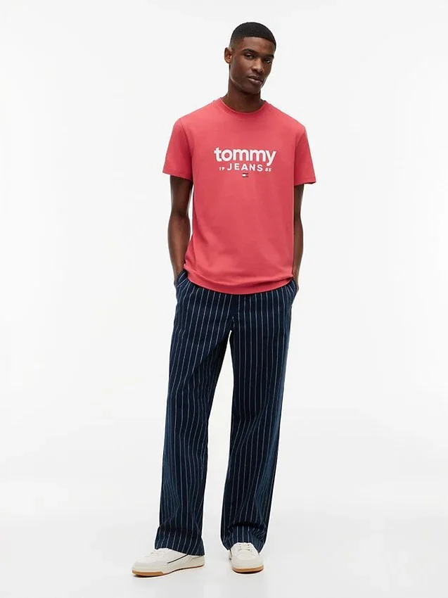 Tricou slim fit cu logo Tommy Jeans Tricou slim fit cu logo Tommy Jeans