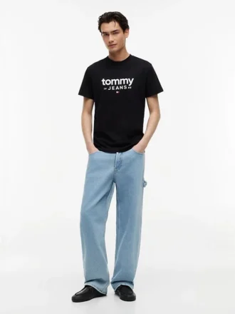 Tricou slim fit cu logo Tommy Jeans