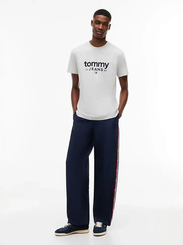 Tricou slim fit cu logo Tommy Jeans Tricou slim fit cu logo Tommy Jeans