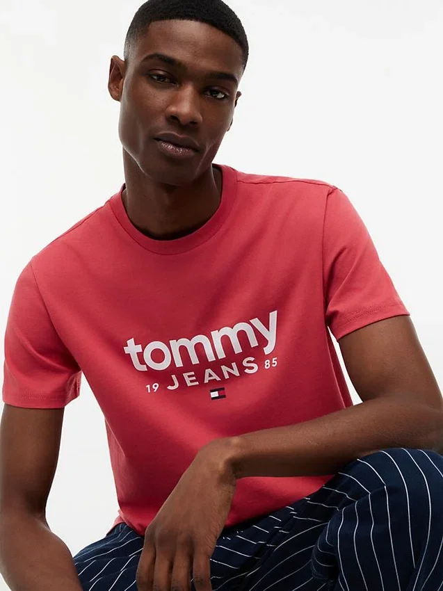 Tricou slim fit cu logo Tommy Jeans Tricou slim fit cu logo Tommy Jeans