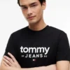 Tricou slim fit cu logo Tommy Jeans Tricou slim fit cu logo Tommy Jeans