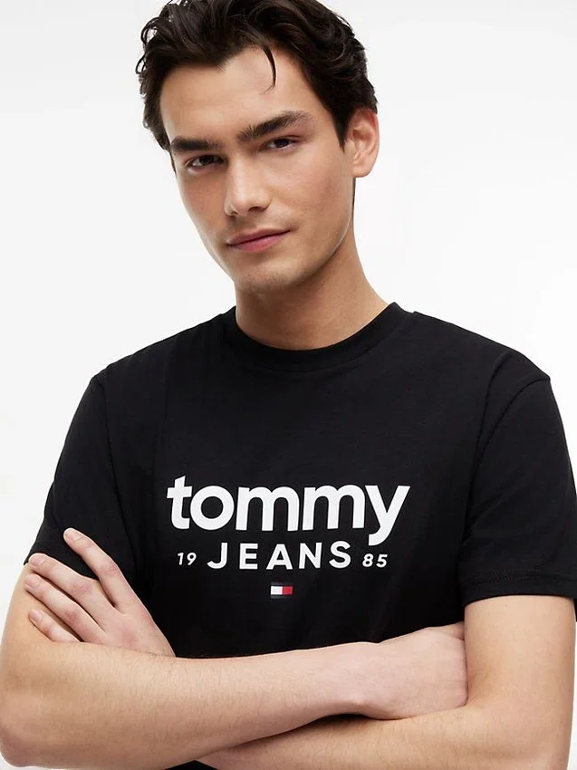 Tricou slim fit cu logo Tommy Jeans Tricou slim fit cu logo Tommy Jeans