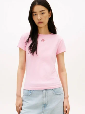 Tricou slim fit cu monogramă