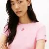 Tricou slim fit cu monogramă Tricou slim fit cu monogramă