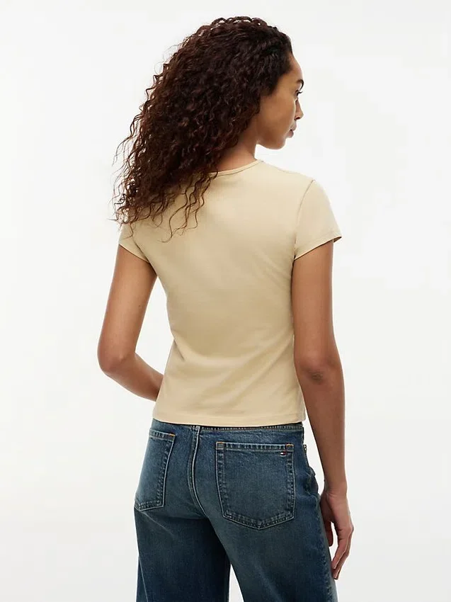 Tricou slim fit cu monogramă Tricou slim fit cu monogramă