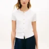 Tricou slim fit cu nasturi Tricou slim fit cu nasturi