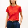 Tricou slim fit cu nasturi Tricou slim fit cu nasturi