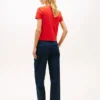 Tricou slim fit cu nasturi Tricou slim fit cu nasturi