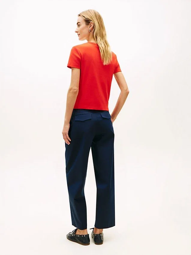 Tricou slim fit cu nasturi Tricou slim fit cu nasturi