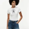 Tricou slim fit vopsit în întregime, cu logo Crest Tricou slim fit vopsit în întregime, cu logo Crest