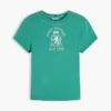 Tricou slim fit vopsit în întregime, cu logo Crest Tricou slim fit vopsit în întregime, cu logo Crest