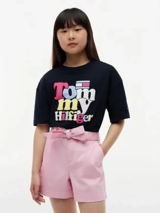 Tricou Tommy cu imprimeu puff pentru copii Tricou Tommy cu imprimeu puff pentru copii