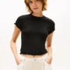 Tricou Tommy Jeans cu bordură ondulată