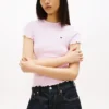 Tricou Tommy Jeans cu bordură ondulată