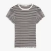 Tricou Tommy Jeans cu bordură ondulată