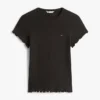 Tricou Tommy Jeans cu bordură ondulată