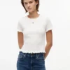 Tricou Tommy Jeans cu croi slim și drapaj