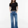 Tricou Tommy Jeans cu croi slim și drapaj