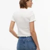 Tricou Tommy Jeans cu croi slim și drapaj