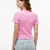 Tricou Tommy Jeans cu croi slim și drapaj