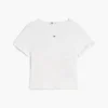 Tricou Tommy Jeans cu croi slim și drapaj