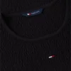 Tricou Tommy Jeans cu croi slim și drapaj