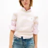 Tricou Tommy Jeans cu croială regular și dungi