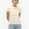 Tricou Tommy Jeans cu dungi de rugby