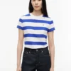 Tricou Tommy Jeans cu dungi de rugby
